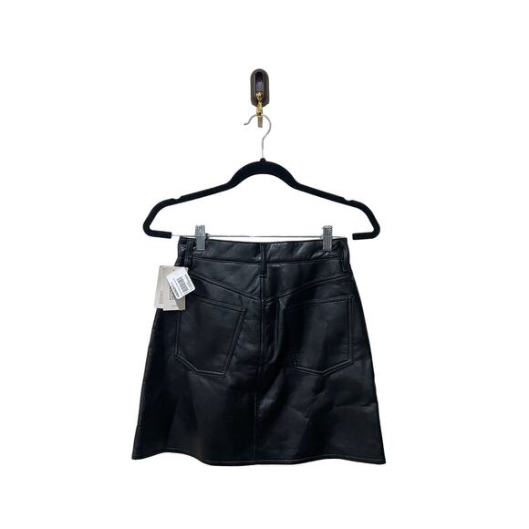 Agolde‎ Recycled Leather Criss Cross Skirt Size 24 - Picture 6 of 7